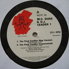MC Duke & DJ Leader 1 : The Final Conflict / I'm Riffin' 1990 Remix (12")
