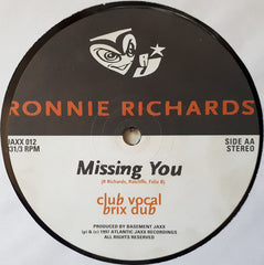 Ronnie Richards : Missing You (12")