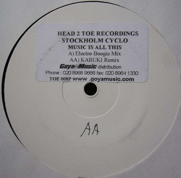 Stockholm Cyclo : Music Is All This (12", W/Lbl)