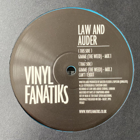 Law And Auder : Gimme (The Weed) (12", EP, RE, Tur)