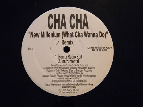 Cha Cha : New Millenium (What Cha Wanna Do) Remix (12", Promo)