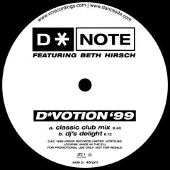 D*Note : D*Votion '99 (2x12", Promo)
