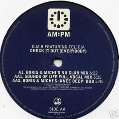 B.M.R* Featuring Felicia* : Check It Out (Everybody) (12", Dua)