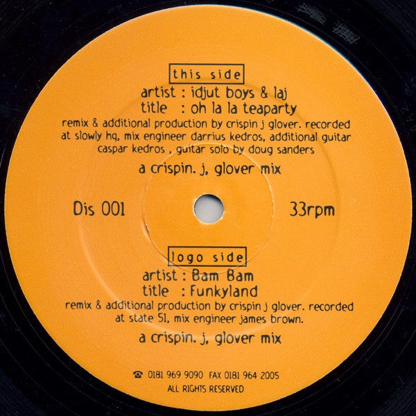 Bam Bam / Idjut Boys & Laj : Funkyland / Oh La La Teaparty (12")