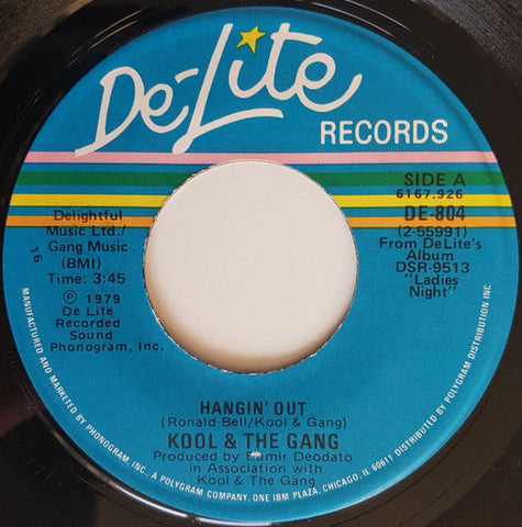 Kool & The Gang : Hangin' Out (7", Single)