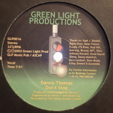 Danny Thomas (12) : Don't Stop (12")