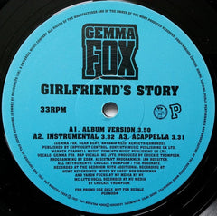 Gemma Fox Featuring MC Lyte : Girlfriend's Story (12", Promo)