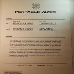Fission & Kaiser : The Pentacle / Apparition (12", W/Lbl)