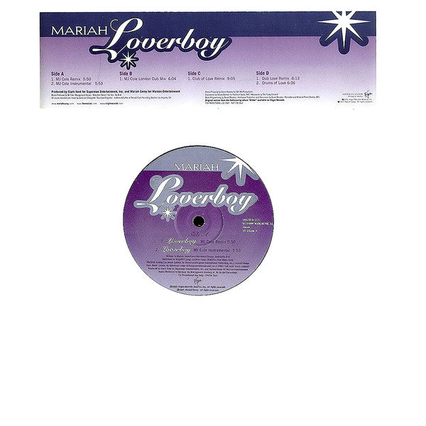 Mariah Carey : Loverboy (2x12", Promo)