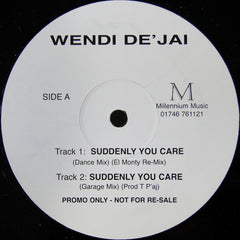 Wendi De'Jai : Suddenly You Care (12", Promo)