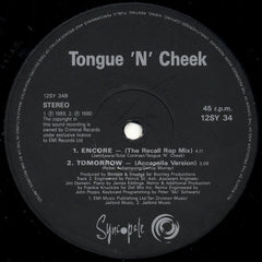 Tongue 'N' Cheek* : Tomorrow (12")