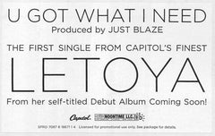 LeToya : U Got What I Need (12", Single, Promo)