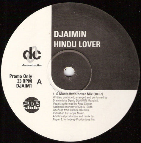 Djaimin : Hindu Lover (12", Promo)