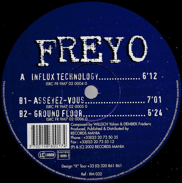 Freyo : Influx Technology (12")
