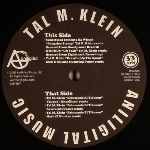 Tal M Klein : Rubs + Remixes V.2 (12", EP)