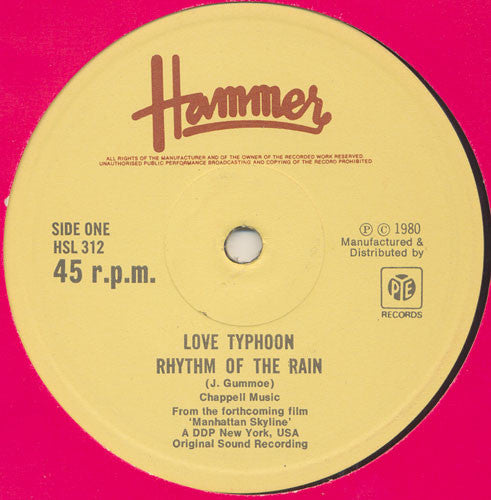 Love Typhoon : Rhythm Of The Rain / More Congas (12")