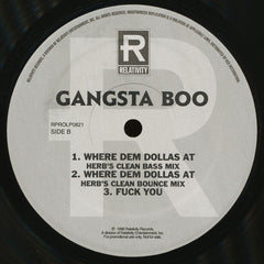 Gangsta Boo : Where Dem Dollas At  (12", Promo)