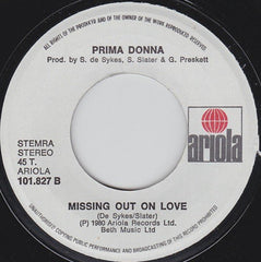 Prima Donna (3) : Love Enough For Two (7", Single)