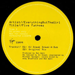 EverythingButTheGirl* : Five Fathoms (2x12", Promo)