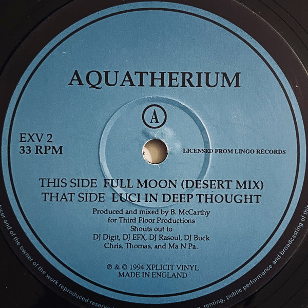 Aquatherium : Full Moon / Luci In Deep Thought (12")