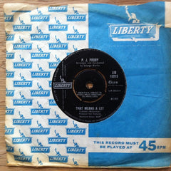 P.J. Proby : That Means A Lot (7", Single)