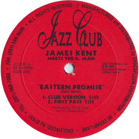 James Kent Meets G. Man : Eastern Promise (2x12")
