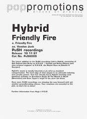 hybrid A.D. : Friendly Fire / Voodoo Junk (12", Promo)