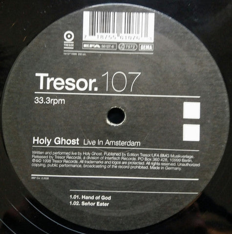 Holy Ghost Inc. : Live In Amsterdam (12")