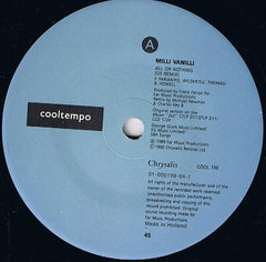 Milli Vanilli : All Or Nothing (7", Single)