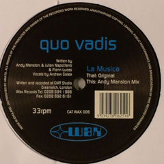 Quo Vadis : La Musica (12")