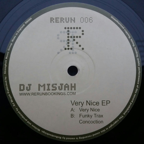 DJ Misjah : Very Nice EP (12", EP)