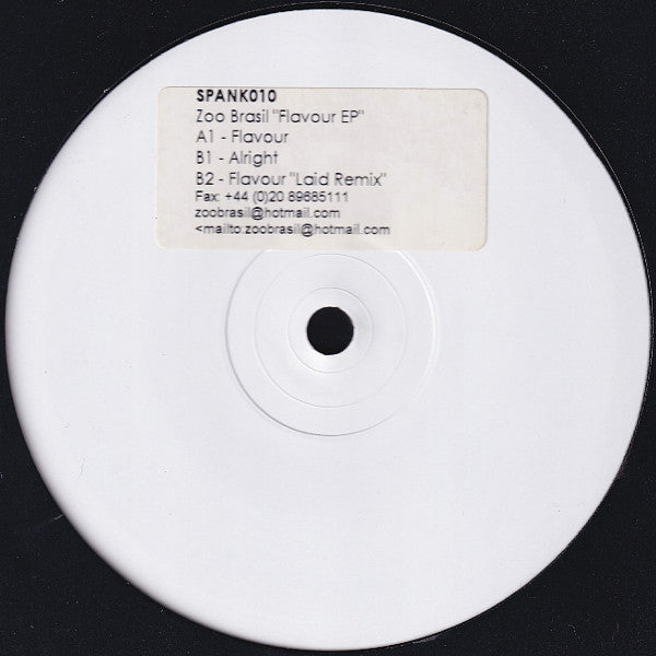 Zoo Brazil : Flavour EP (12", EP, W/Lbl, Sti)