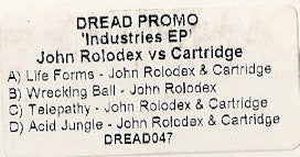 John Rolodex vs Cartridge : Industries EP (2x12", EP, Promo, W/Lbl)