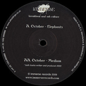 October : Elephants / Medium (12")