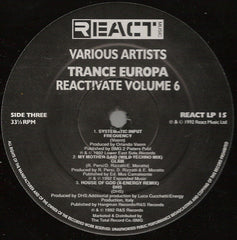 Various : Reactivate 6 - Trance Europa (2xLP, Comp)
