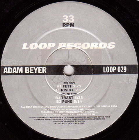 Adam Beyer : Slang EP (12", EP)