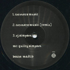 Guilty Simpson : Coroners Music (12")