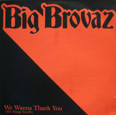 Big Brovaz : We Wanna Thank You (The Things You Do) (12", Promo)