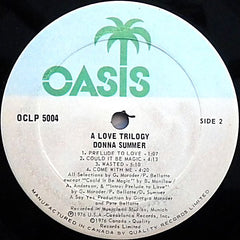 Donna Summer : A Love Trilogy (LP, Album, P/Mixed)