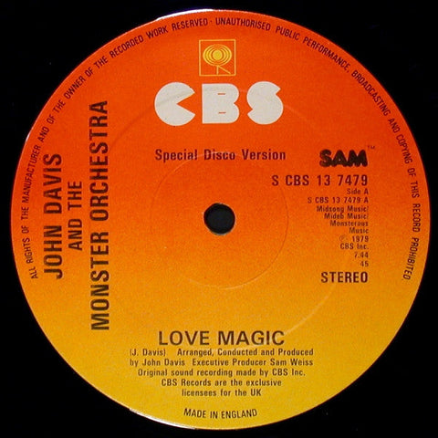 John Davis & The Monster Orchestra : Love Magic (12")