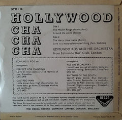 Edmundo Ros & His Orchestra : Hollywood Cha Cha Cha (7", EP)