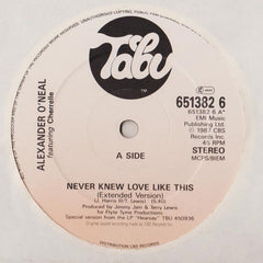 Alexander O'Neal Featuring Cherrelle : Never Knew Love Like This (Extended Version) (12", Single)