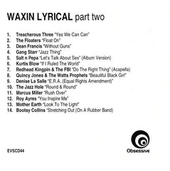 Various : Waxin' Lyrical Part.Two (Exploring The Roots Of Rap With The Lyrical Masters) (CD, Comp, Promo)