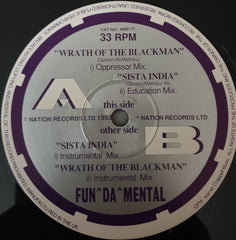 Fun-Da-Mental : Wrath Of The Blackman / Sista India (12")