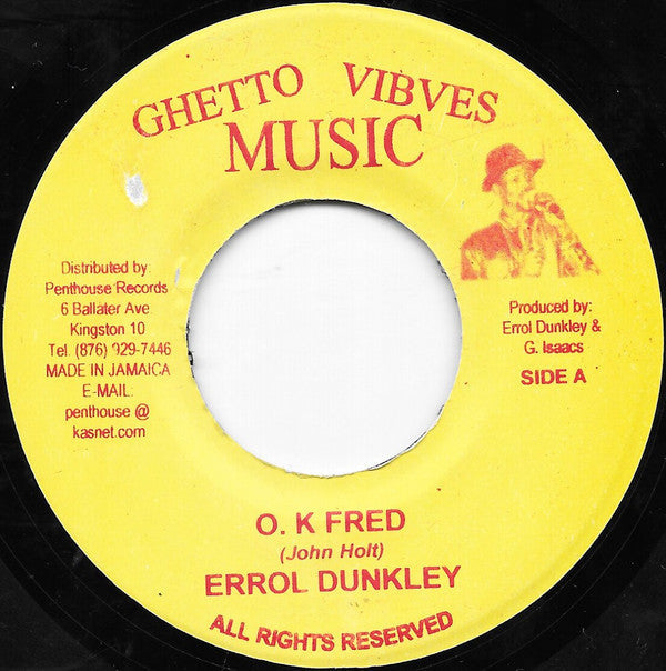 Errol Dunkley : O.K Fred (7", RE)