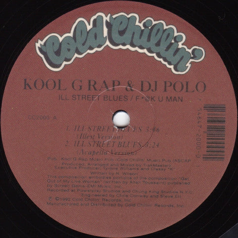 Kool G Rap & D.J. Polo : Ill Street Blues / F*@K U Man (12", RE)