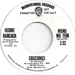 Herbie Hancock : Crossings (7", Promo)