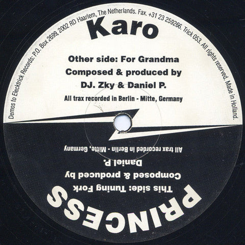Karo / Princess (22) : For Grandma / Tuning Fork (12")