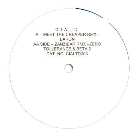 Baron / Total Science : Meet The Creeper / Zanzibar (Remixes) (12", Ltd, Promo, W/Lbl)