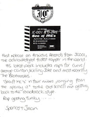 JC-001 & DJ D-Zire : Sea Of MC's (12", Promo, W/Lbl)